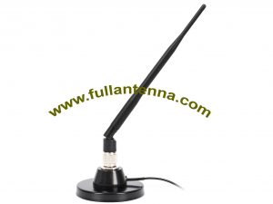 P / N: FA2400.0607, antena externa WiFi / 2.4G, tamaño base de 70 mm, magnético fuerte, ganancia de 7 dBi